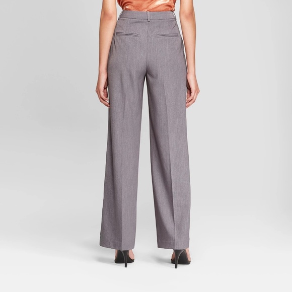 Womens Wide Leg High Rise Relaxed Dress Pants - Picture 2 of 3